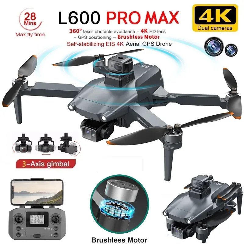 Drone Surveying - L600 PRO MAX GPS Drone Profesjonalny