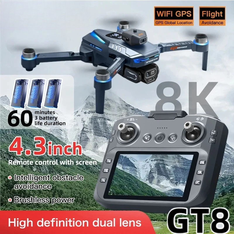 Oryginalny dron GT8 8K Profesj – Drone Surveying recenzja i cena